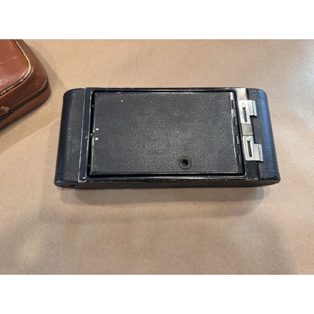 Kodak No. 2 Folding Autographic Brownie Vintage Bellows Film Camera Black
